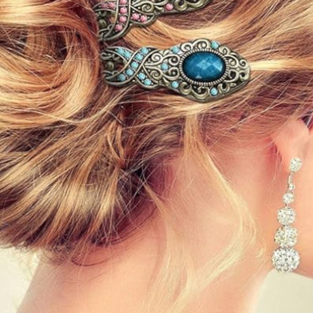 Elegant Hair Sticks 2 Chinese Style Hair Chopsticks Bun Pin Updo Accessories